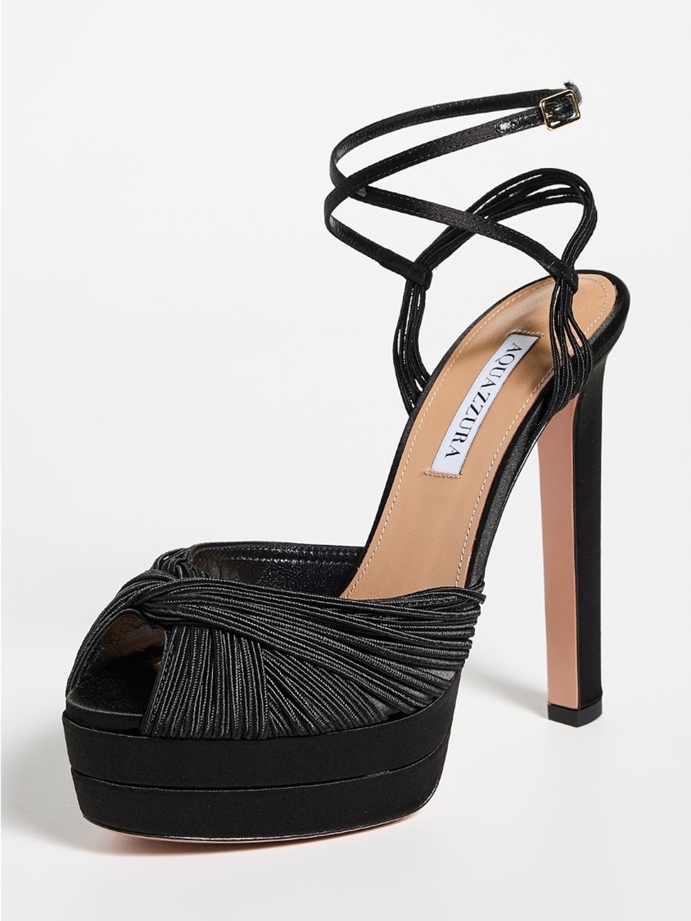 Aquazzura Bellini Beauty Plateau Platform Sandals 130mm 38